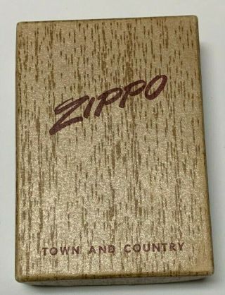 Vintage Zippo 1950s Town & Country Box | Just The Box | Extremely Rare |