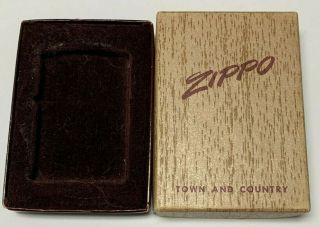 Vintage Zippo 1950s Town & Country Box | Just The Box | EXTREMELY RARE | 2