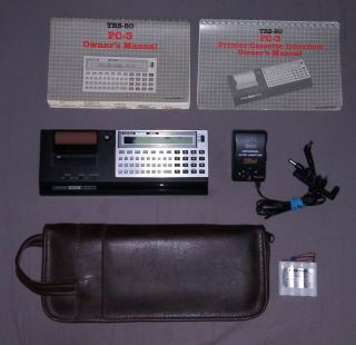 Radio Shack Trs - 80 Pocket Computer With Cassette/printer Interface And Manuals