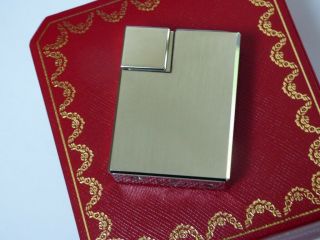Cartier Square Decor Lighter - Brushed Palladium - comes Fully Boxed with Papers 2