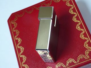 Cartier Square Decor Lighter - Brushed Palladium - comes Fully Boxed with Papers 3