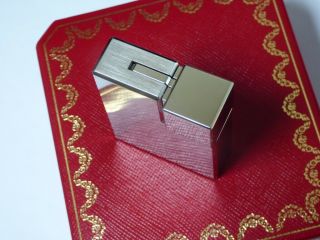 Cartier Square Decor Lighter - Brushed Palladium - comes Fully Boxed with Papers 5