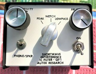 Vintage Autek Research,  Shortwave Interference,  Ic Filter,  No.  - Qf - 1 Japan