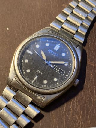 Running 1989 Seiko Dx Quartz Dive Style Watch 5y23 - 8230 - Battery
