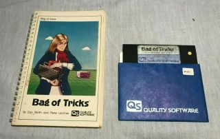1982 Bag Of Tricks Utility Program (apple Ii Iie, ) Quality Software