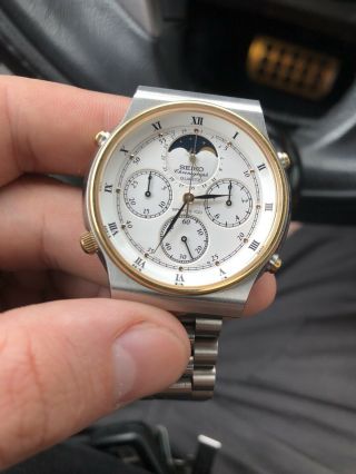 Seiko 7a48 7009 Chronograph Watch