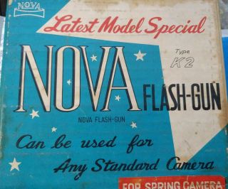 Vintage Nova K2 Flash - Gun For Spring Cameras,