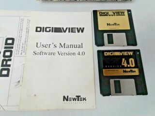 Digi View Gold 4.  0 NewTech Commodore Amiga 3.  5 Floppy Disc & Manuel 2