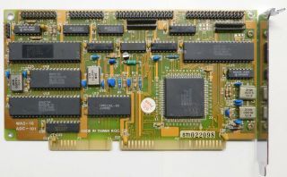 Vintage Western Digital Chipset 16 Bit Isa Floppy Controller Card Wa3 - 16