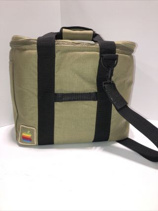 Vintage Apple Macintosh Computer Bag/ Carry - On Travel Tote 1980s 16x12x14