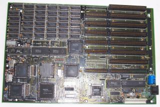 286 - 10 Motherboard 640k Ram ( (18) 256kx1 (18) 64kx1 Dip) Ibm Pc/at Vintage