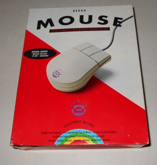 Vintage Dexxa Mouse 3 Button Mf21 - 97 8000s - Vgc