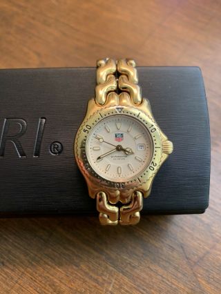 Ladies Tag Heuer Link SEL S/el 18K Gold plated watch - Beige Dial - WG1330 2