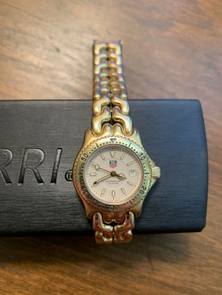 Ladies Tag Heuer Link SEL S/el 18K Gold plated watch - Beige Dial - WG1330 3