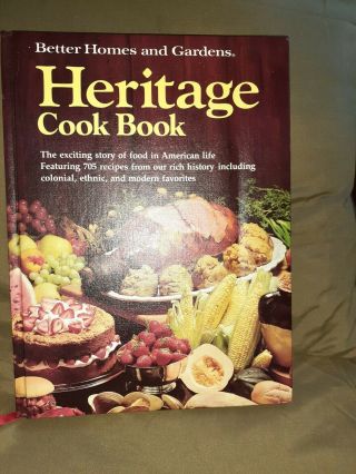 Vintage 1975 Better Homes & Gardens Heritage Cookbook,