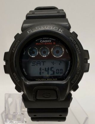 Casio G Shock Tough Solar Digital Watch - Alarm Timer Stopwatch - Gw 6900
