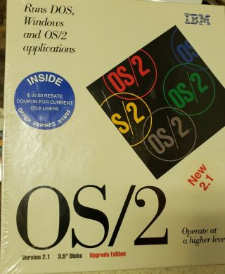 Ibm Os/2 For Windows 3.  1 Ver.  2.  1 Cd - Rom Collectible