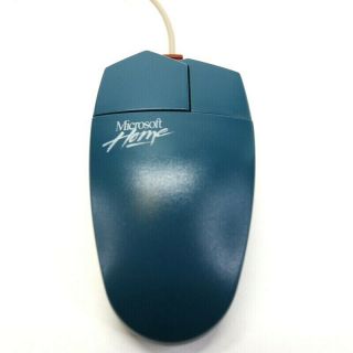 Vintage Microsoft Home Serial Mouse 58669 Blue 2