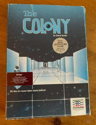Mindscape The Colony For Amiga Commodore Computers On 5.  25 " Floppy Disks 3d Game