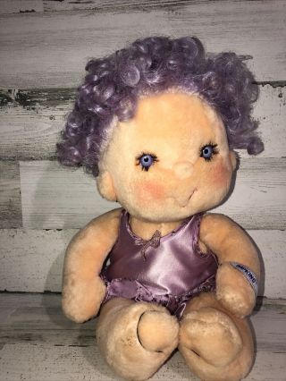 Vintage 1985 Hugga Bunch Impkins - 18 " Plush Loveable Doll With Out Baby - Purple