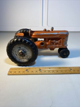 Vintage Orange Tractor 6 1/2” By 4”