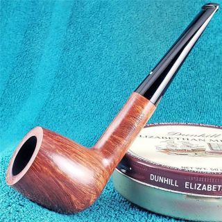 Awesome 1980 Dunhill Root Briar Flame Grain Classic Billiard English Estate Pipe