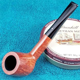 AWESOME 1980 Dunhill ROOT BRIAR FLAME GRAIN CLASSIC BILLIARD ENGLISH Estate Pipe 4