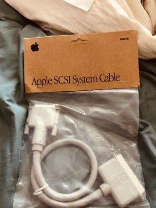 Vintage Apple Scsi Cable M0206 25 - D To 50 - Centronics 25pin To 50 Pin