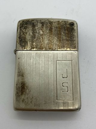 Vintage Sterling Silver Zippo Lighter 1940’s - 1950’s