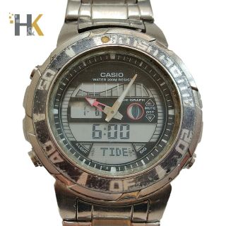 Vintage CASIO MDV - 701 (5027) Dual Time WR 200m Japan Mvt Quartz Watch 3