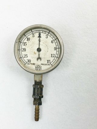 Vintage U.  S Gauge Co.  Vacuum Pressure Gauge - 3.  25 " Diameter -