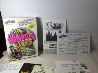BOX AND PAPERS ONLY Commodore 64/128: The HONEYMOONERS - C64 Box Rare 3