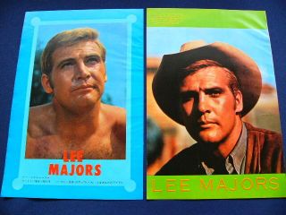 1960s Lee Majors Japan Vintage 10 Clippings The Big Valley Very Rare