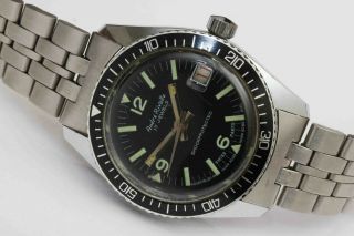 C.  1970s Vintage Diver Mechanical Wristwatch W/ Rotating Bezel - Fine