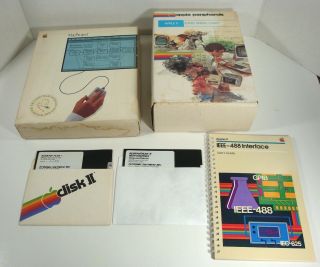 Vintage Apple Ii Serial Card & Macproject For Macintosh & Lisa Empty Boxes