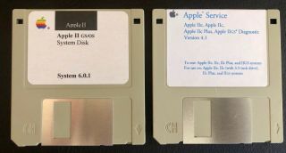 Apple Ii Gs/os System Disk / Diagnostic Disk / On All Apple Iigs Computers