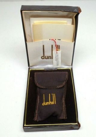 Dunhill Black Laquer Enamel Gold Rollagas Lighter Us.  Re 24163 Swiss Made