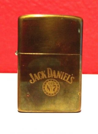 Vintage 1983 Zippo Jack Daniels Old No 7 Lighter W/ Pouch