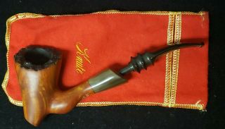 Knute Of Denmark,  Tobacco Smoking Pipe,  Estate With Bag