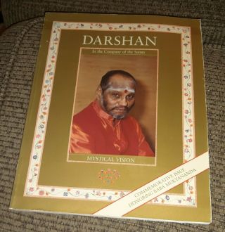 Darshan In The Company Of The Saints Mystical Vision November 1987 7/8 Vtg Book