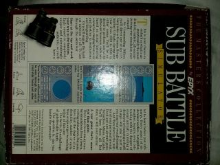 Sub Battle Simulator by EPYX Vintage 1987 IBM PC DOS War Game 3.  5 