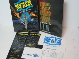Vintage Software Game Apple Ii Iie Iic Iigs Reach For The Stars Second Edition