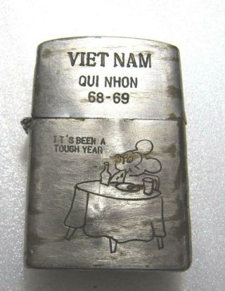 Zippo Viet Nam Vietnam 68 - 69 Mickey Mirror Plating Japan Cool Rare