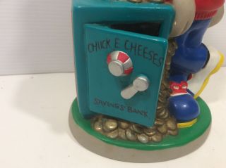 Chuck E Cheese Bank Show Biz Pizza Co.  Coin Money Bank Vintage? 2