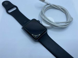 Apple Watch Series 3 42mm Space Gray Aluminum Case Black Cellular Gps