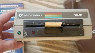 Commodore C64 Vintage Floppy Drive Vic - 1541,  Bonus Sub Logic Flight Sim Ii Sw