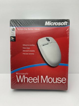 Microsoft ® Wheel Mouse,  Cd - Windows Nt ® 98 ® Antique Factory [d1]