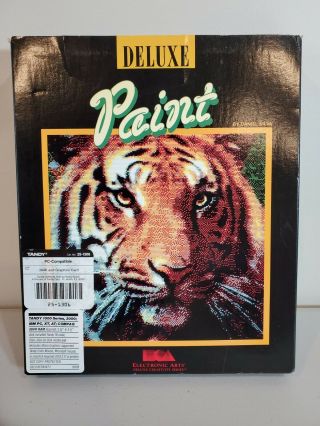 Vintage Deluxe Paint Electronic Arts 1985/1988 For Tandy/ibm Floppy