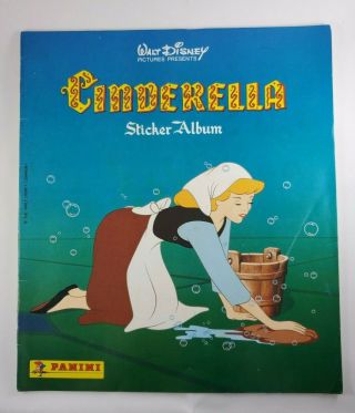 Vintage Cinderella Sticker Book Panini Disney Complete