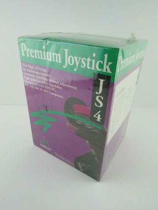 Joystick Game Premium Accessory Js4 For Ibm Pc Xt At 386 486 Computer